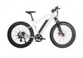 Glarewheels - Electric Bike Fat tire with basket with 45 mile range and up to 25mph - white