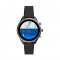 Fossil - Sport Smartwatch 41mm Aluminum - Black with Black Silicone Band