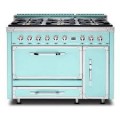 Viking - Tuscany 6.2 Cu. Ft. Freestanding Double Oven Dual Fuel True Convection Range - Bywater Blue