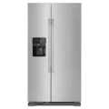 Amana - 24.5 Cu. Ft. Side-by-Side Refrigerator with Water and Ice Dispenser - Stainless steel