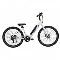 GOTRAX CTI Step Thru Electric Bike w/ 40.5mi Max Operating Range and 20mph Max Speed - WHITE