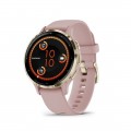 Garmin - Venu 3S GPS Smartwatch 41 mm Fiber-reinforced polymer - Stainless Steel and Dust Rose