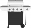 Nexgrill - 4 Burner + Side Burner Cart Gas Grill - Black