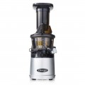 Omega - MegaMouth Vertical Low Speed Juicer with Smart Cap Spout Tap - Silver