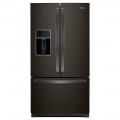 Whirlpool - 26.8 Cu. Ft. French Door Refrigerator - Black stainless steel