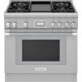 Thermador - ProHarmony 5.0 Cu. Ft. Freestanding Gas Convection Range with ExtraLow Select Burners - Stainless Steel
