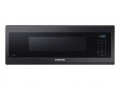 Samsung - 1.1 cu. ft. Smart SLIM Over-the-Range Microwave with 400 CFM Hood Ventilation, Wi-Fi & Voice Control - Black Stainless Steel--6469089