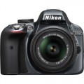 Nikon - D3300 DSLR Camera with 18-55mm VR Lens - Gray