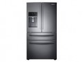 Samsung - 25 cu. ft. Large Capacity 4-Door French Door Refrigerator with External Water & Ice Dispenser - Fingerprint Resistant Stainless Steel