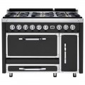 Viking - Tuscany 6.2 Cu. Ft. Freestanding Double Oven Dual Fuel True Convection Range - Cast Black