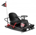 Razor - Crazy Cart XL Battery-Powered Go Kart - Black