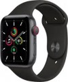 Geek Squad Certified Refurbished Apple Watch SE (GPS) 44mm Space Gray Aluminum Case with Black Sport Band - Space Gray