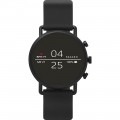 Skagen - Falster 2 Smartwatch 40mm Stainless Steel - Black Silicone