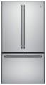 Café - Café Series 23.1 Cu. Ft. Frost-Free Counter-Depth French Door Refrigerator - Stainless steel