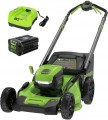 Greenworks - 80 Volt 21-Inch Self-Propelled Lawn Mower (1 x 4.0Ah Battery and 1 x Charger) - Green