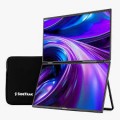 SideTrak - SideTrak® Solo Book 15.6” Stacked Dual Monitor - Black