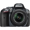 Nikon - D5300 DSLR Camera with 18-55mm VR Lens - Gray
