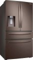 Samsung - 22.6 Cu. Ft. 4-Door French Door Counter Depth Refrigerator - Tuscan Stainless Steel-6586659
