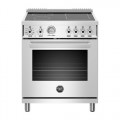 Bertazzoni - 4.7 Cu. Ft. Self-Cleaning Freestanding Electric Induction Convection Range - Stainless Steel