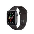 Geek Squad Certified Refurbished Apple Watch Series 5 (GPS) 40mm Space Gray Aluminum Case with Black Sport Band - Space Gray Aluminum