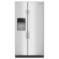 Whirlpool - 36 Cu. Ft. Side-by-Side Counter-Depth Refrigerator with In-Door Ice & Water - Fingerprint Resistant Stainless Finish-- 6618981