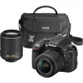 Nikon - D3300 DSLR Camera with 18-55mm and 55-200mm VR II Lenses - Black