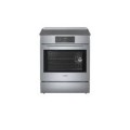 Bosch - 800 Series 4.6 cu. ft. Slide-In Electric Induction Range with Self-Cleaning - Stainless Steel