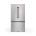Gordon Ramsay Series by Thor Kitchen 20.3 Cu. Ft. Counter Depth Refrigerator with Rose Gold Hardware - Stainless steel