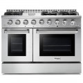 Thor Kitchen - 6.7 Cu.Ft. Freestanding Double Oven Liquid Propane Gas Range - Stainless Steel