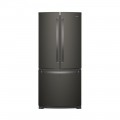 Whirlpool - 19.7 Cu. Ft. French Door Refrigerator Black stainless steel