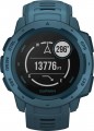 Garmin - Instinct Smartwatch Fiber-Reinforced Polymer - Lakeside Blue with Lakeside Blue Silicone Band