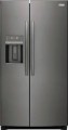 Frigidaire - Gallery 22.2 Cu. Ft. Counter-Depth Side-by-Side Refrigerator - Smudge-Proof® Black Stainless Steel
