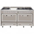 Viking - Tuscany 7.6 Cu. Ft. Freestanding Dual Fuel Convection Range - Pacific Gray
