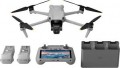 DJI - Geek Squad Certified Refurbished Air 3 Fly More Combo Drone and RC 2 Remote Control with Built-in Screen - Gray