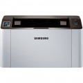 Samsung - M2020W Xpress Wireless Black-and-White Laser Printer - White/Black