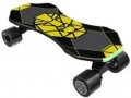 Swagtron - Swagskate Electric Longboard w/11 mi Max Operating Range & 18 mph Max Speed - Black/Yellow