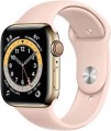 Apple Watch Series 6 (GPS) 44mm Gold Aluminum Case with Pink Sand Sport Band - Gold