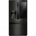 LG - 26 Cu. Ft. French Door-in-Door Smart Wi-Fi Enabled Refrigerator Matte Black Stainless Steel