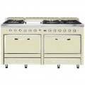 Viking - Tuscany 7.6 Cu. Ft. Freestanding Dual Fuel Convection Range - Vanilla Cream