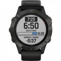 Garmin - fēnix 6 Sapphire Smartwatch 47mm Fiber-Reinforced Polymer - Carbon Gray DLC With Black Band