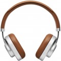 Master & Dynamic - MW65S2 Wireless Noise Canceling Over-the-Ear Headphones - Silver Metal/Brown Leather