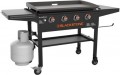 Blackstone - Original 36 In. 4-Burner Outdoor Griddle with Foldable Side Shelves - Black