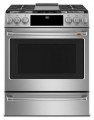 Café - 5.7 Cu. Ft. Self-Cleaning Slide-In Dual Fuel Convection Range - Stainless Steel