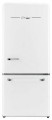 Unique Appliances - Classic Retro 30 in 17.7 cu. ft. Frost Free Retro Bottom Freezer Refrigerator - Marshmallow White