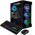 CLX - SET Gaming Desktop - Intel Core i9 10850K - 32GB Memory - GeForce RTX 3070 Ti - 500GB NVMe M.2 SSD + 4TB HDD - Black