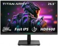 Titan-army - P2510HS 24.5” Gaming Monitor, CSOT Fast IPS 1ms GTG 300Hz (DP) 240hz (HDMI) 1920×1080 FHD FreeSync 121% sRGB with HDR400 - Black