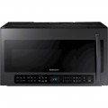 Samsung - 2.1 Cu. Ft. Over-the-Range Microwave with Sensor Cooking - Fingerprint Resistant Black Stainless Steel