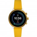 Fossil - Sport Smartwatch 41mm Aluminum - Yellow with Yellow Silicone Band