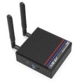 MINIX - Z100-0dB Fanless Mini PC, Intel 12th Gen N100, 8GB DDR4, 256GB PCIe Gen3 x 4 NVMe SSD Windows 11 Pro Desktop Computer - Black