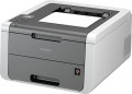 Brother - HL-3140CW Wireless Color Laser Printer - Gray/White